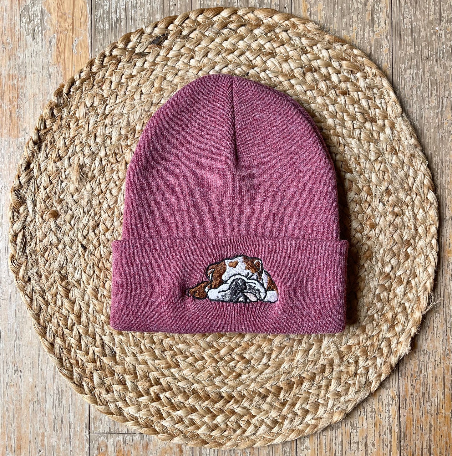 Napping Bulldog Beanie