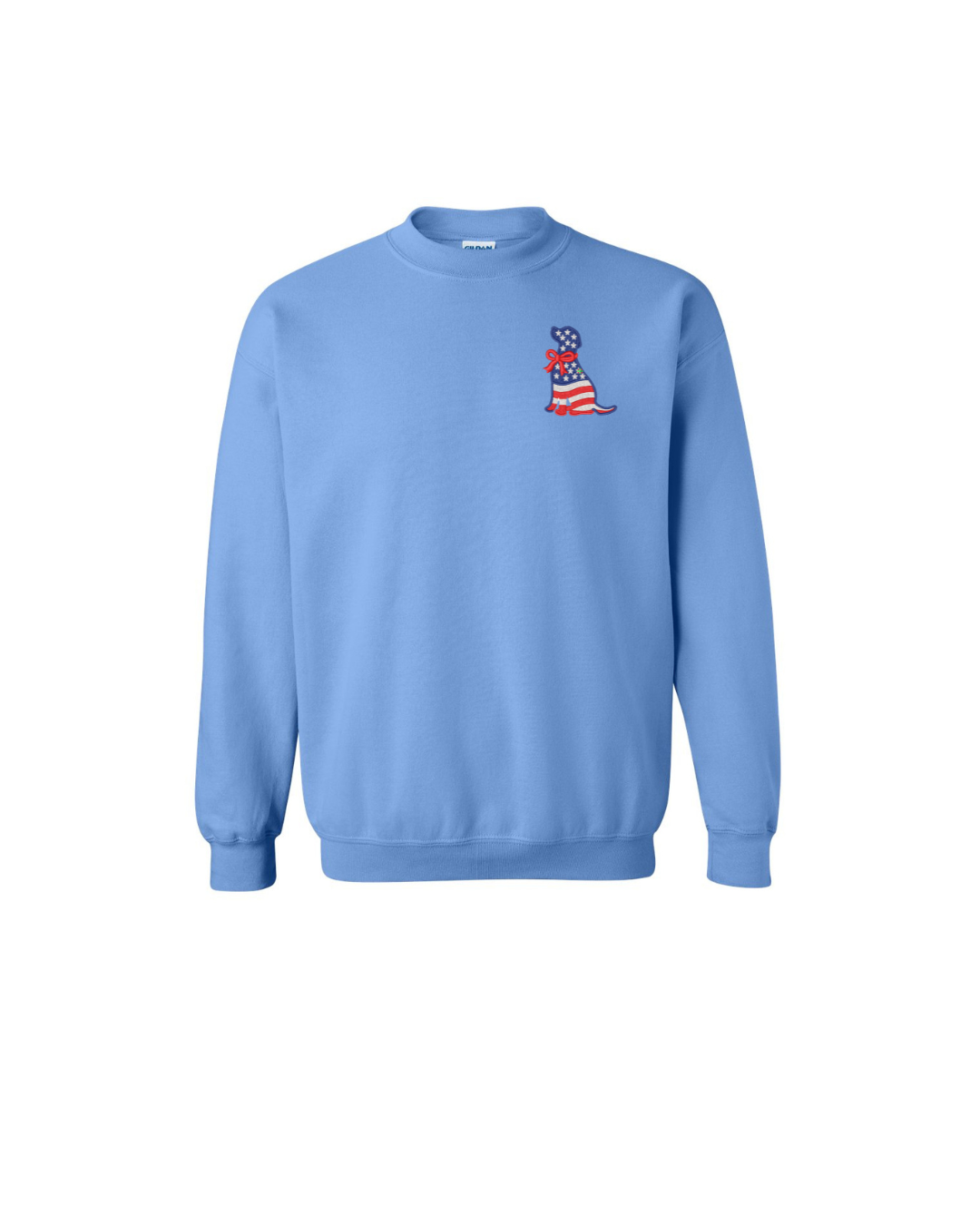 Patriotic Dog Logo Embroidered T-Shirt/Sweatshirt