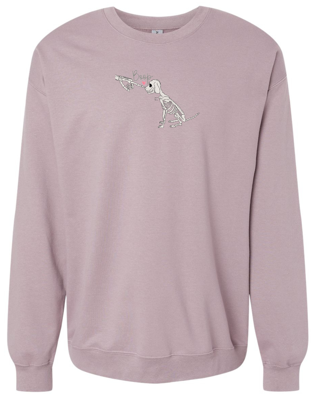 BOOP GLOW IN THE DARK Skeleton embroidered (Crewneck)