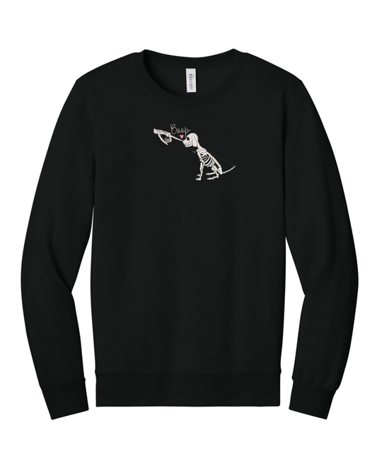 BOOP GLOW IN THE DARK Skeleton embroidered (Crewneck)