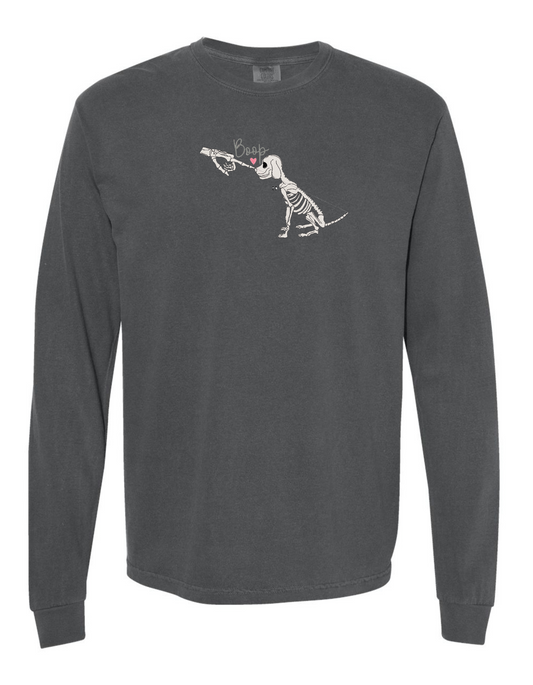 BOOP GLOW IN THE DARK Skeleton embroidered (LONG SLEEVE)