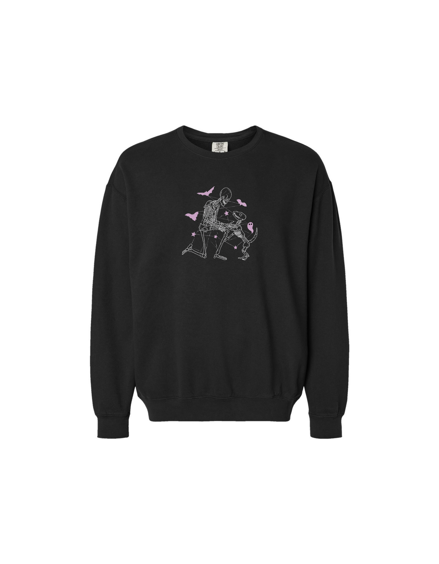 GLOW IN THE DARK - Sweet Skeleton and Dog - SWEATSHIRT