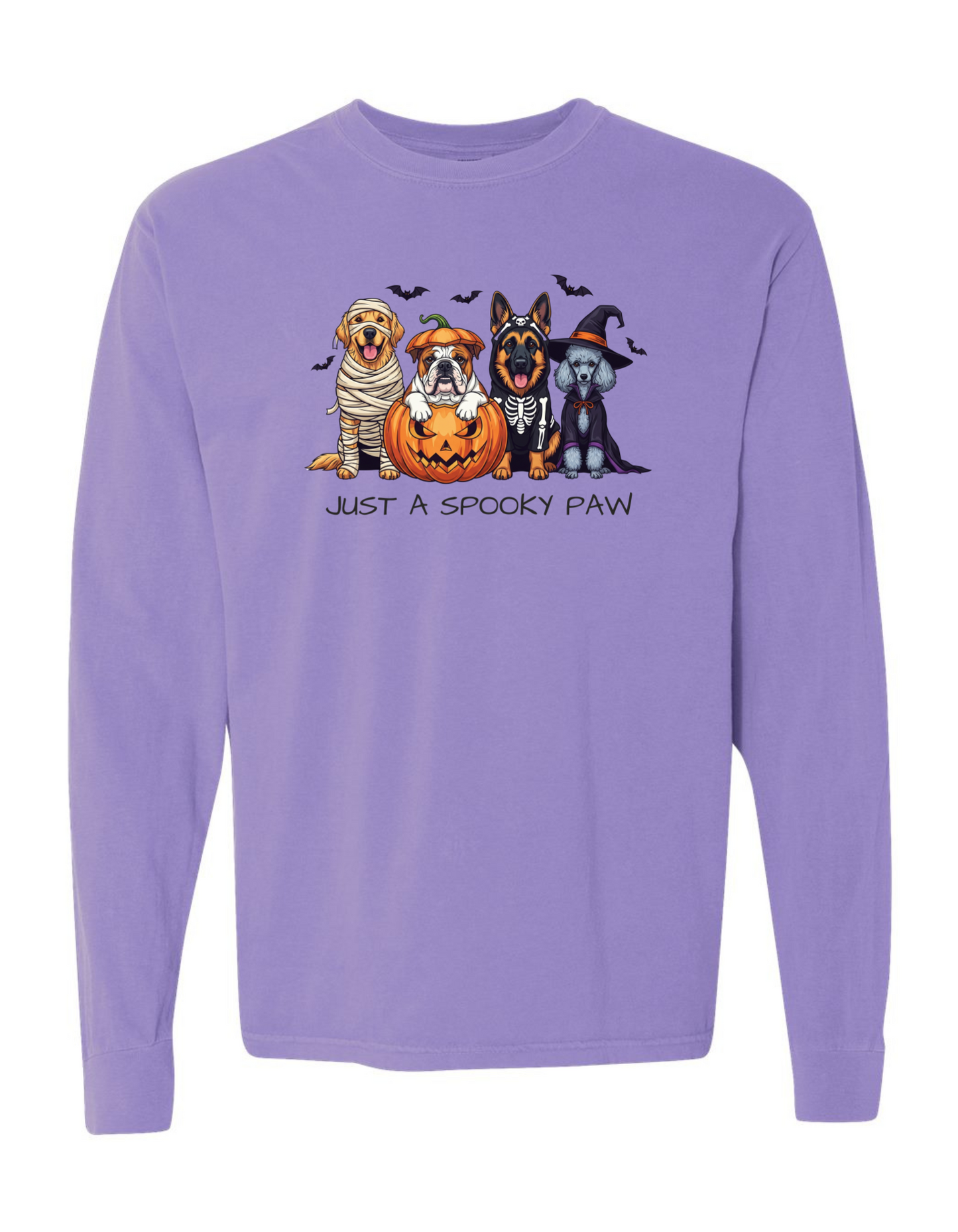 JUST A SPOOKY PAW T-SHIRT LONG SLEEVE