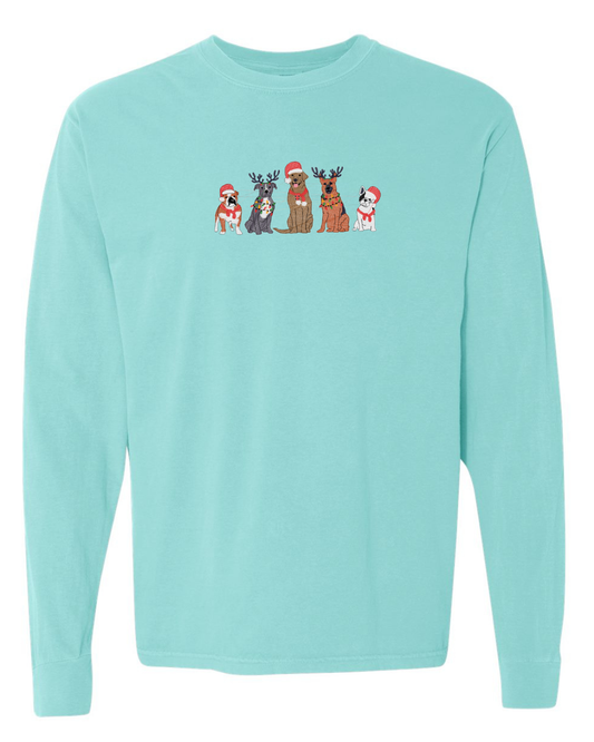 5 Naughty Dogs Embroidered (Long Sleeve)