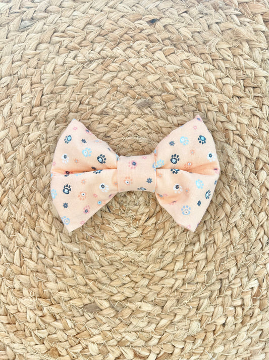 Dog Collar Bowtie -  Mini paws