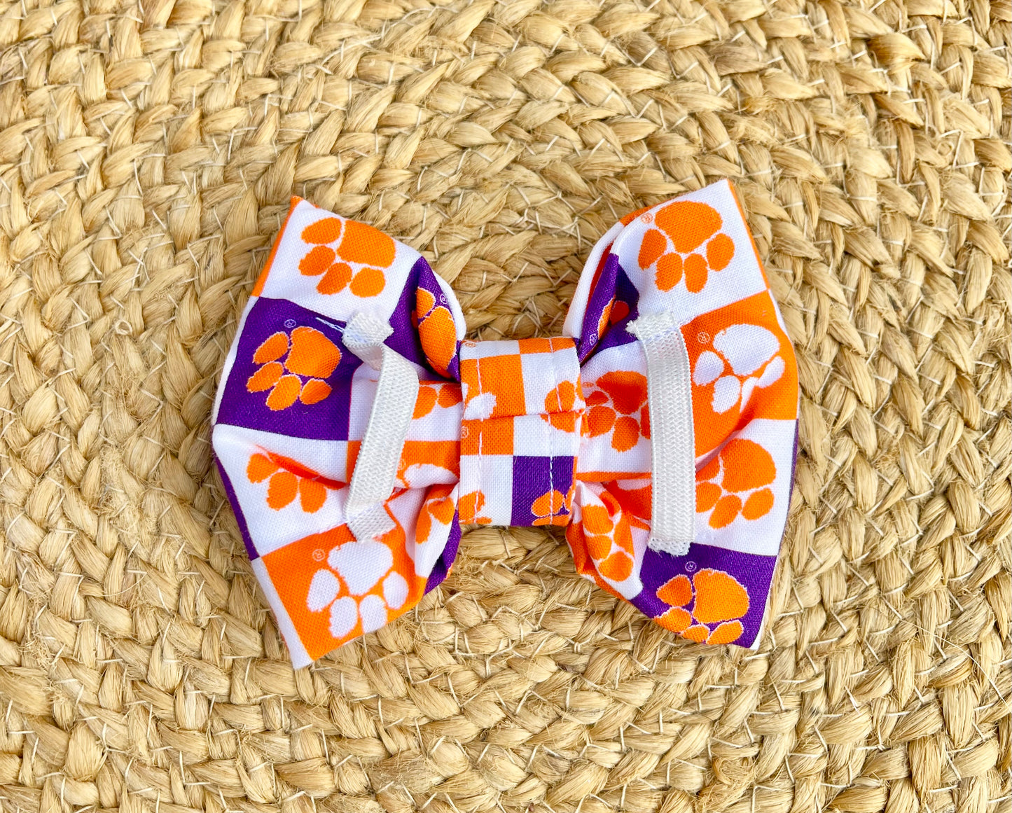 Dog Collar Bowtie -  CLEMSON TIGERS