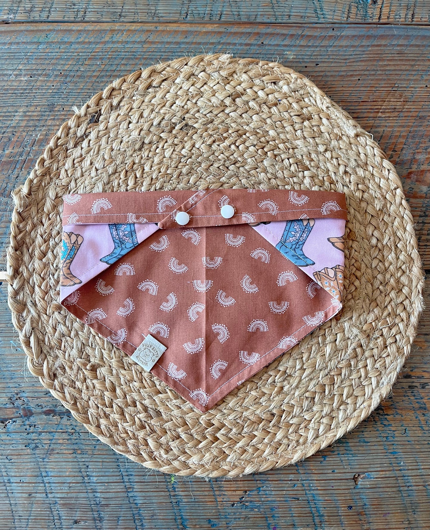 Dog Bandana - Pink Cowgirl Boots