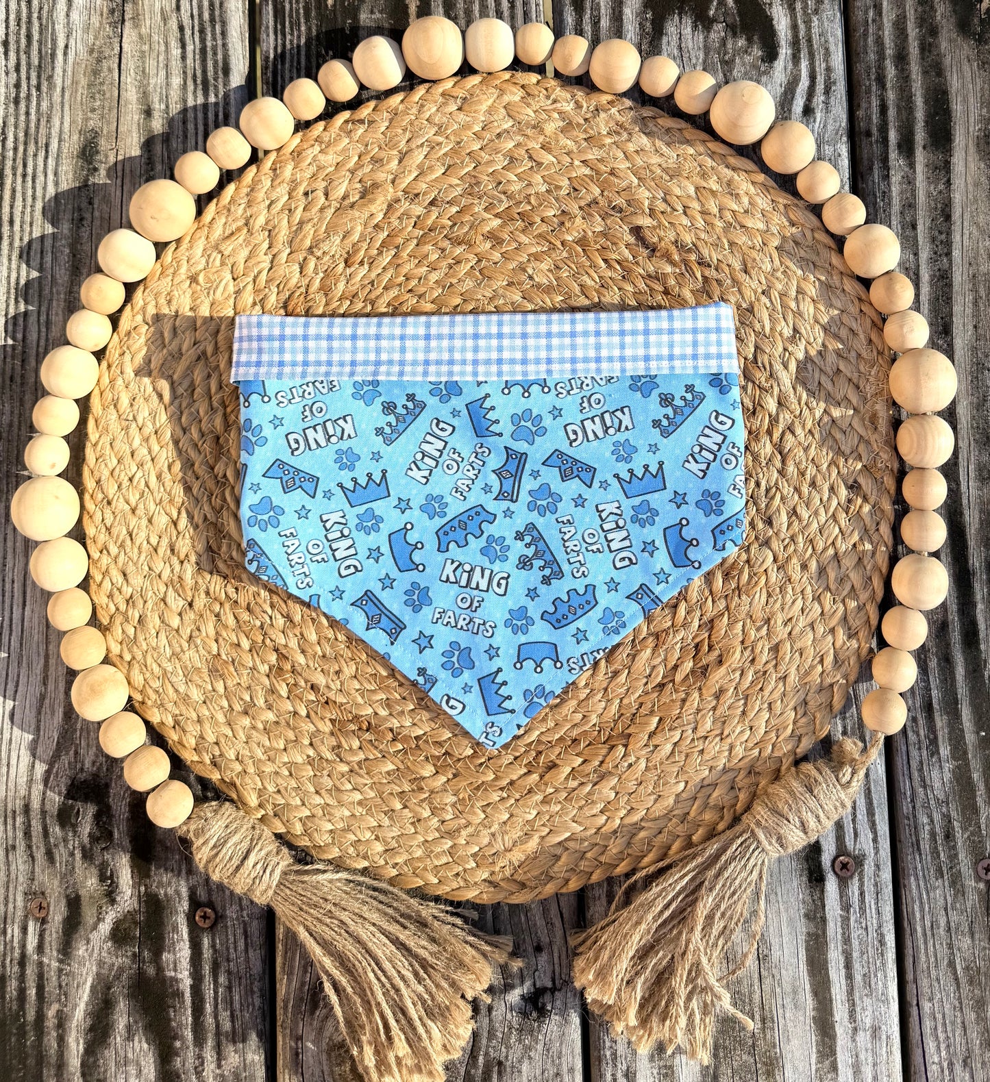 Dog Bandana - King of Farts