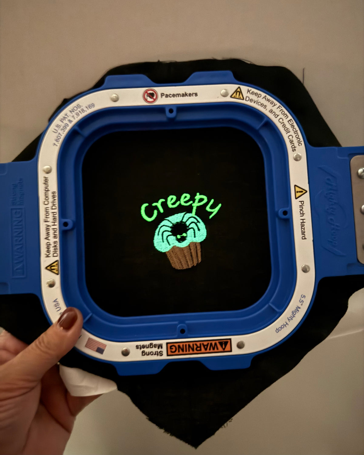 Dog Bandana - Embroidered Spider Cup Cake
