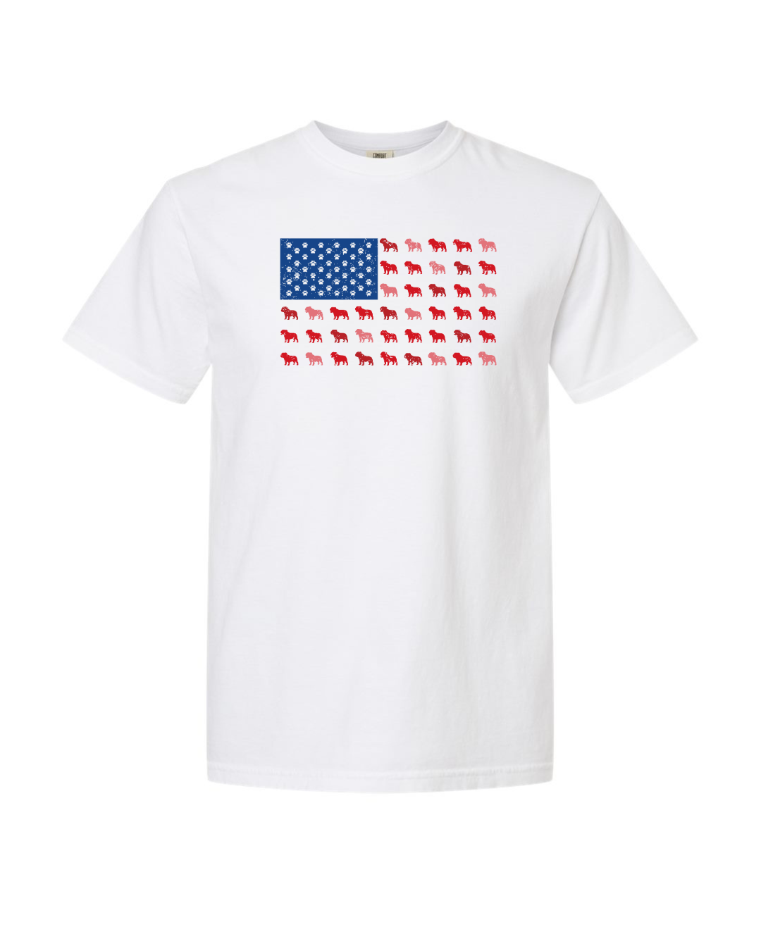 English Bulldog Flag T-Shirt