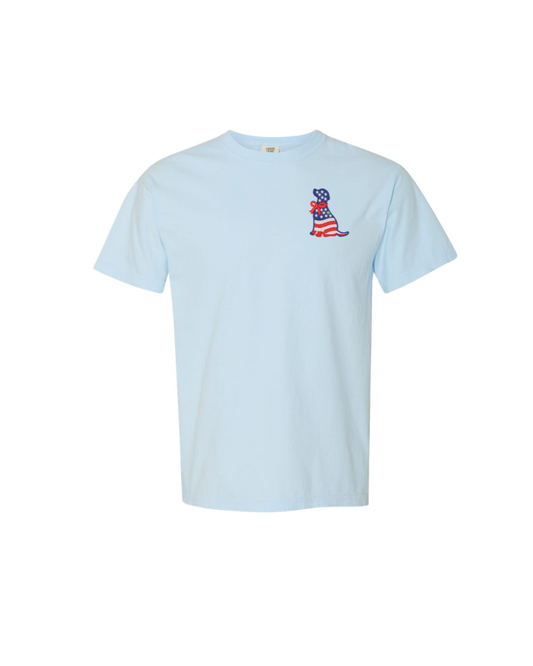 Patriotic Dog Logo Embroidered T-Shirt/Sweatshirt