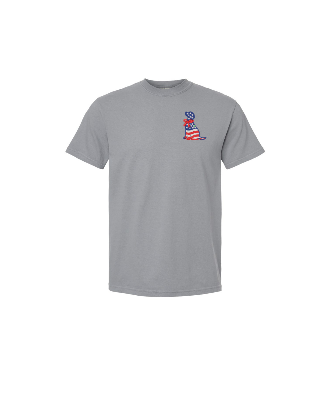 Patriotic Dog Logo Embroidered T-Shirt/Sweatshirt