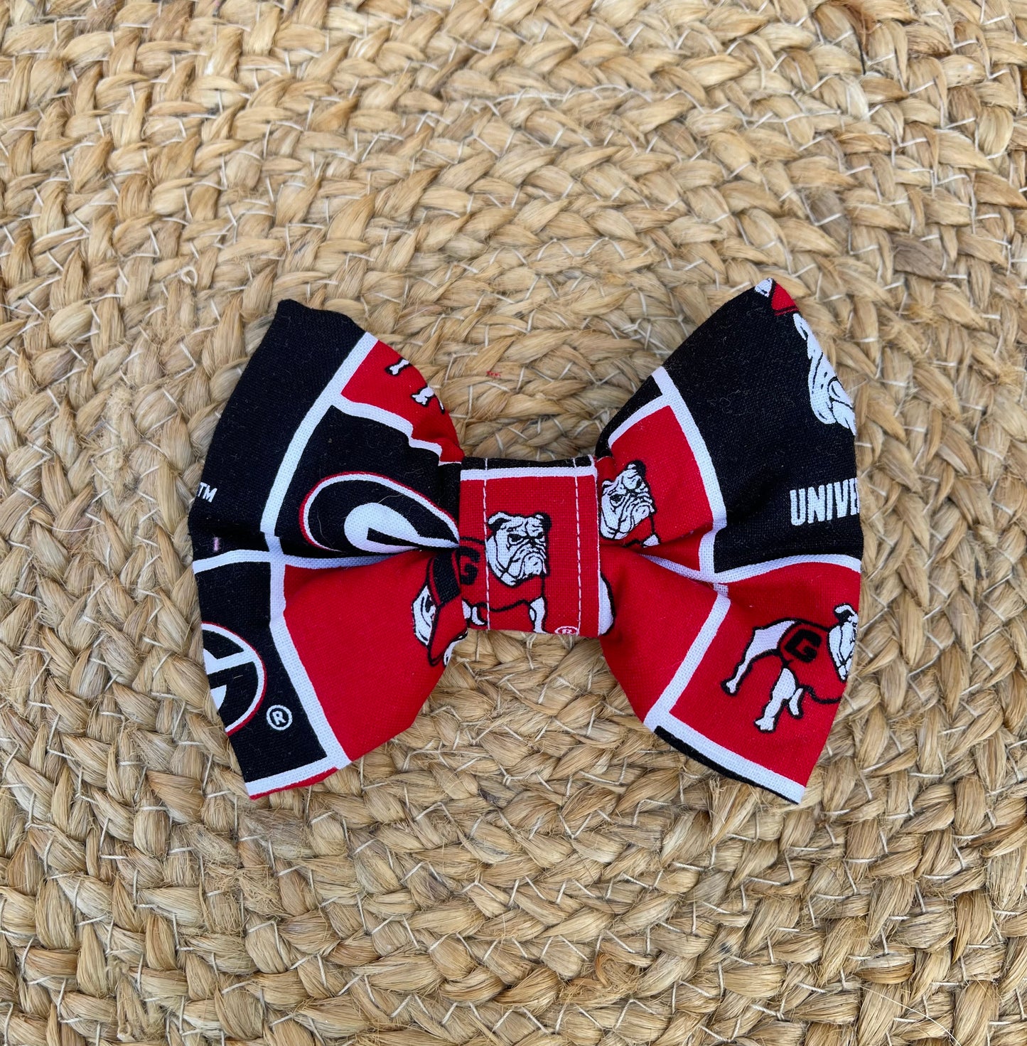 Dog Collar Bowtie -  GEORGIA BULLDOGS