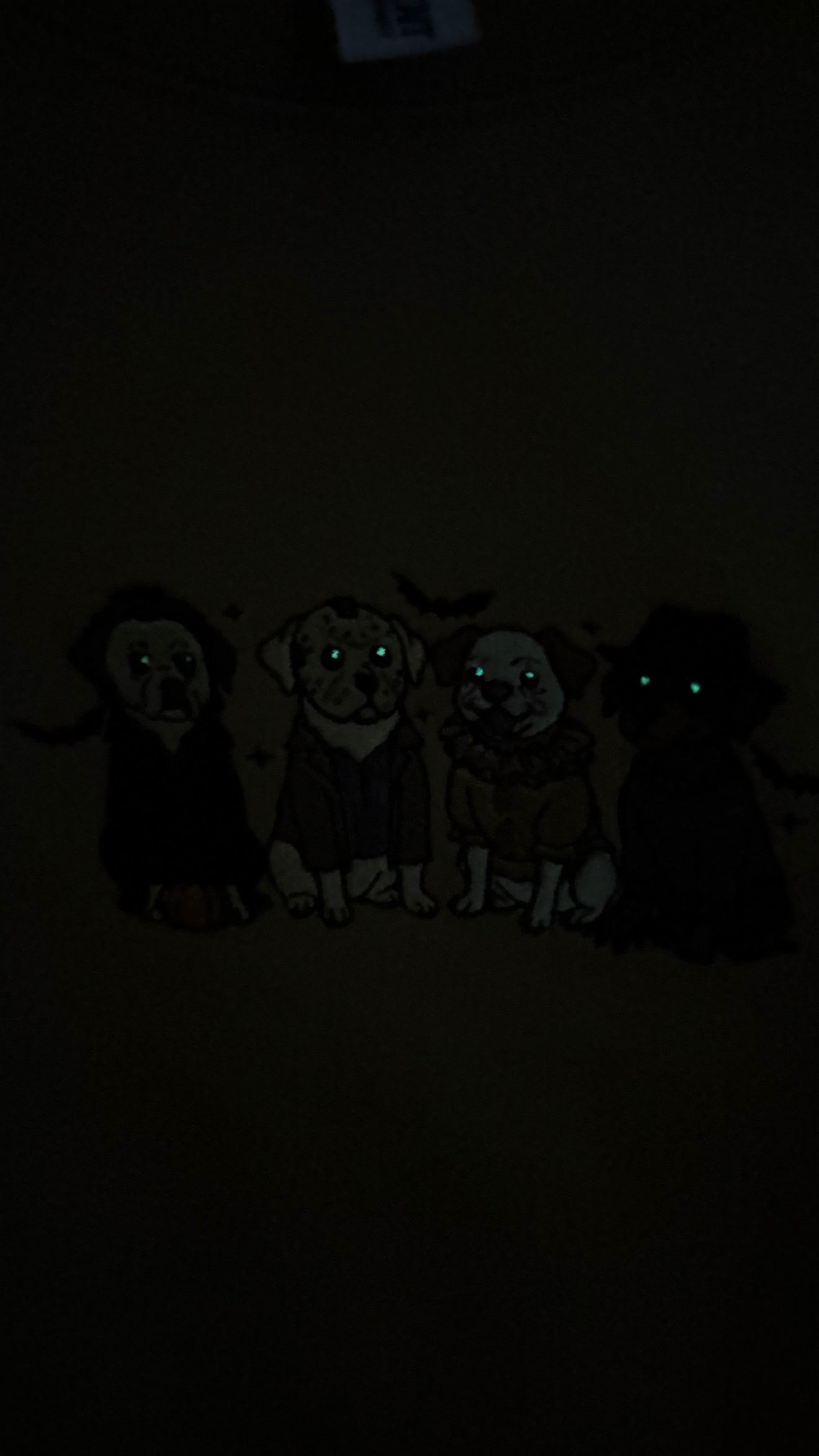Horror Movie Dogs GLOWING EYES Embroidered Sweatshirt (LIMITED)