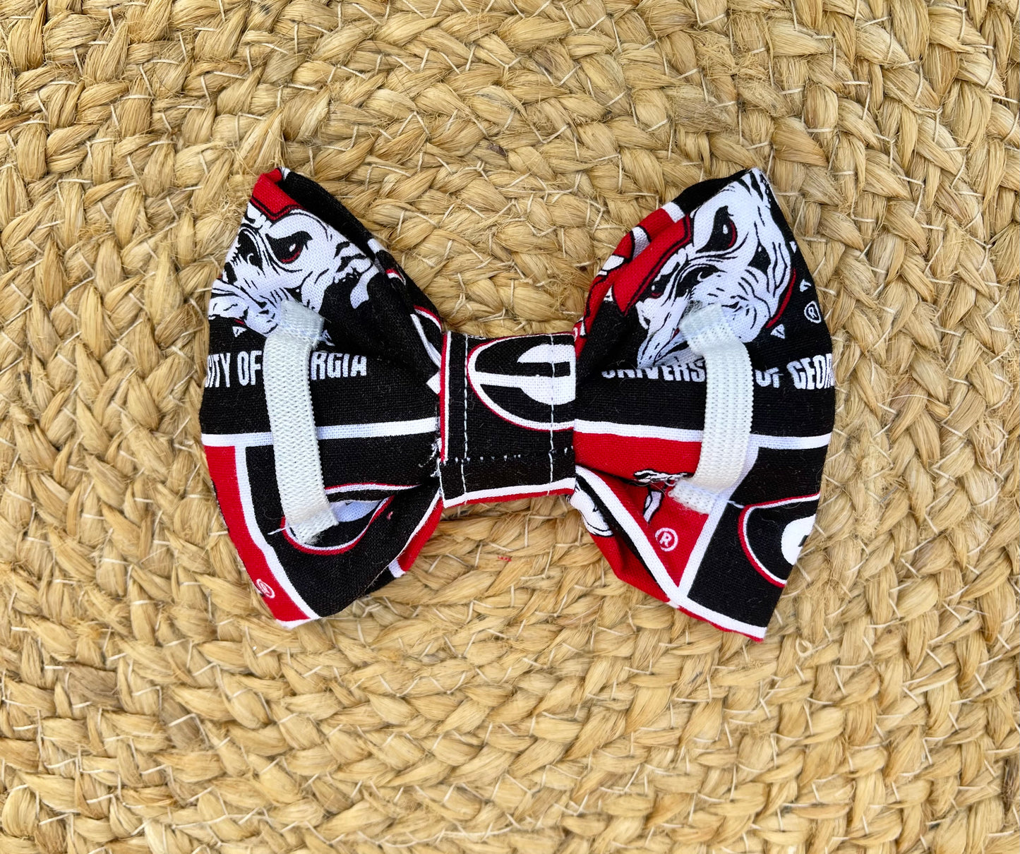 Dog Collar Bowtie -  GEORGIA BULLDOGS