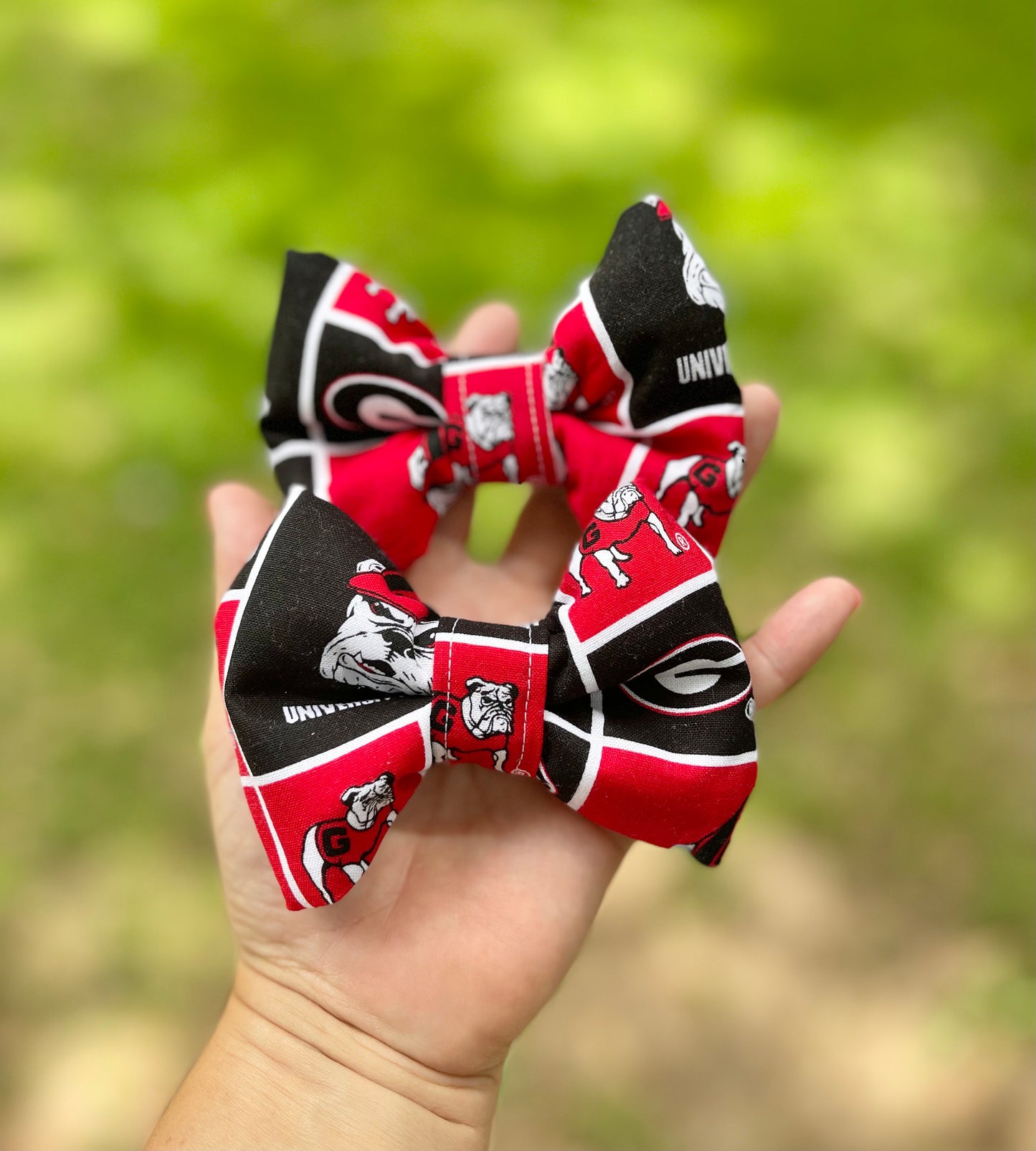 Dog Collar Bowtie -  GEORGIA BULLDOGS