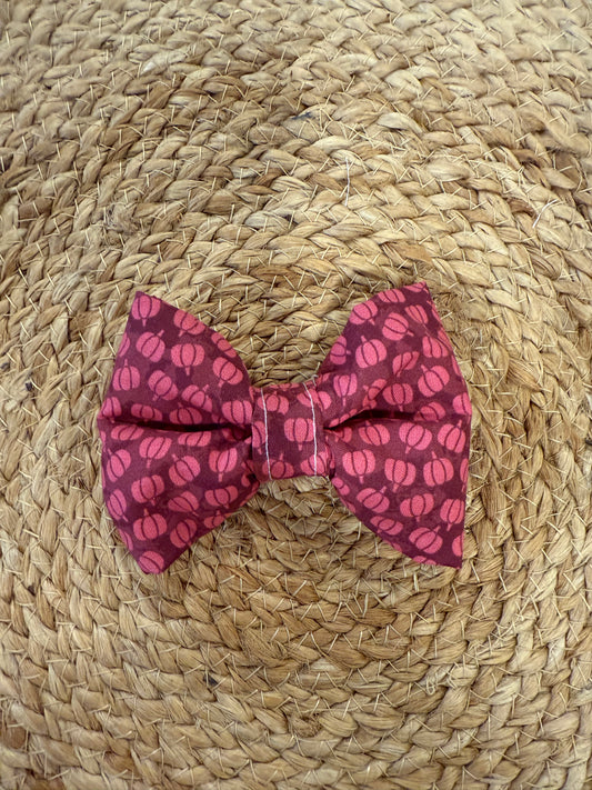 Bowtie - Mini Pumpkins (Mauve/Burgundy)