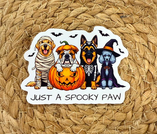 Just a Spooky Paw - STICKER