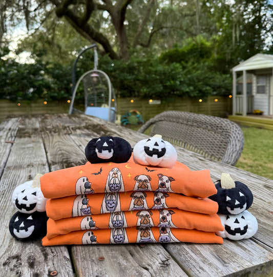 Ghost Dogs GLOW IN THE DARK Embroidered T Shirt