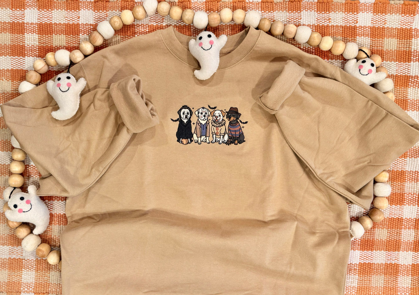 Horror Movie Dogs GLOWING EYES Embroidered Sweatshirt (LIMITED)