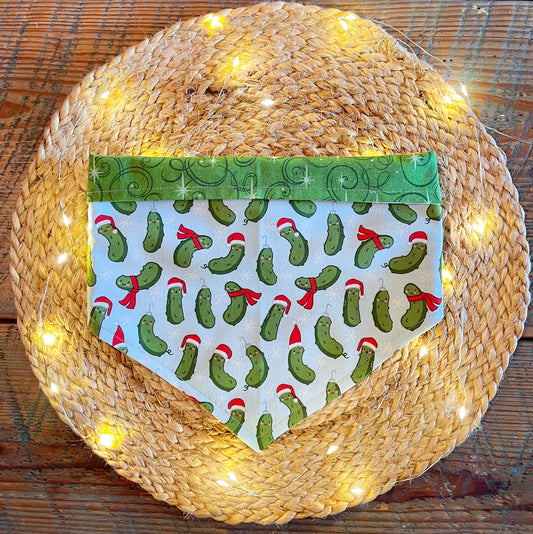 Dog Bandana - Christmas Pickles