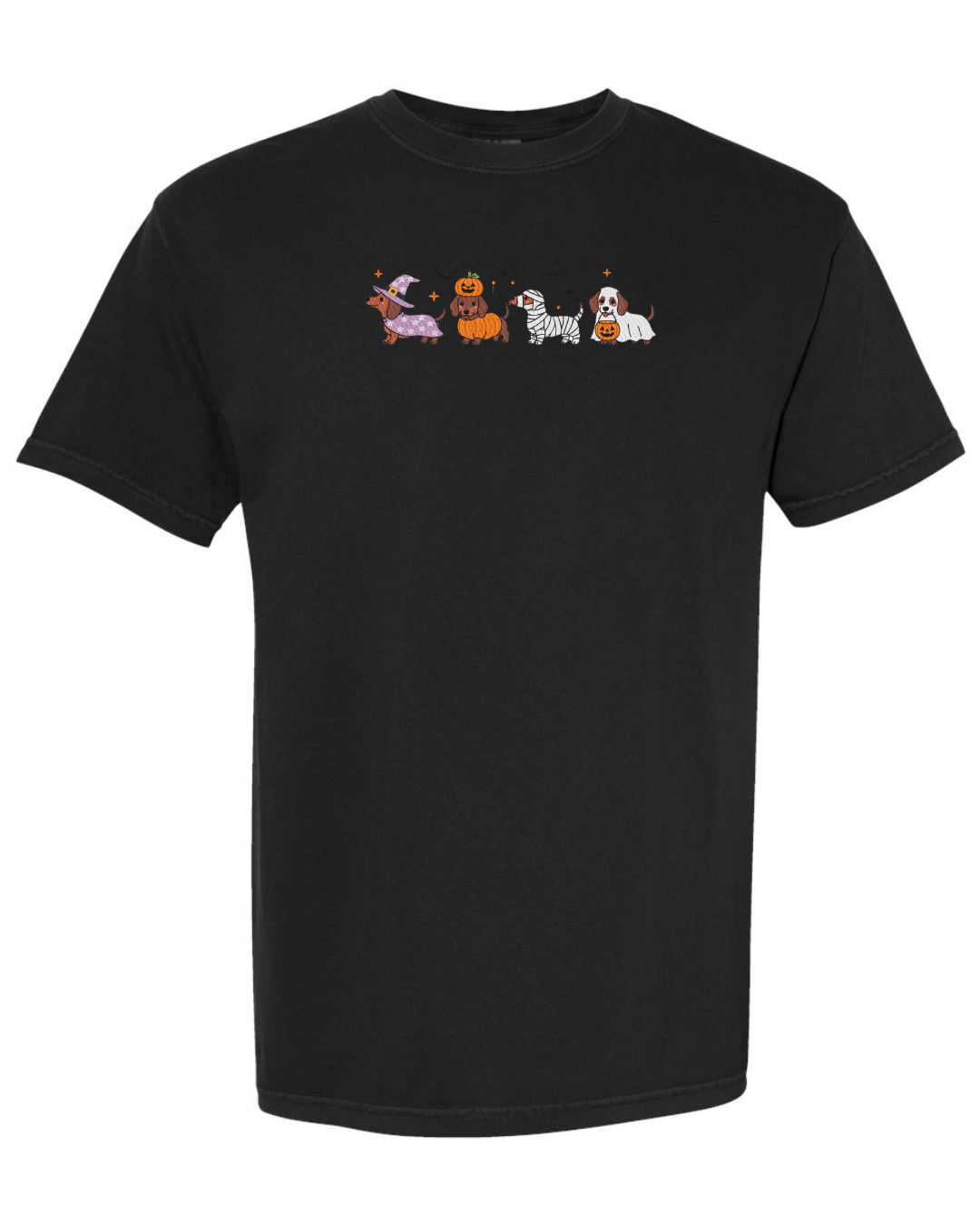 Halloweenie Embroidered T-Shirt (GLOWS IN THE DARK)