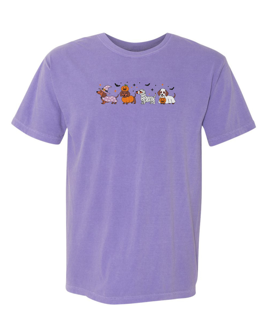 Halloweenie Embroidered T-Shirt (GLOWS IN THE DARK)