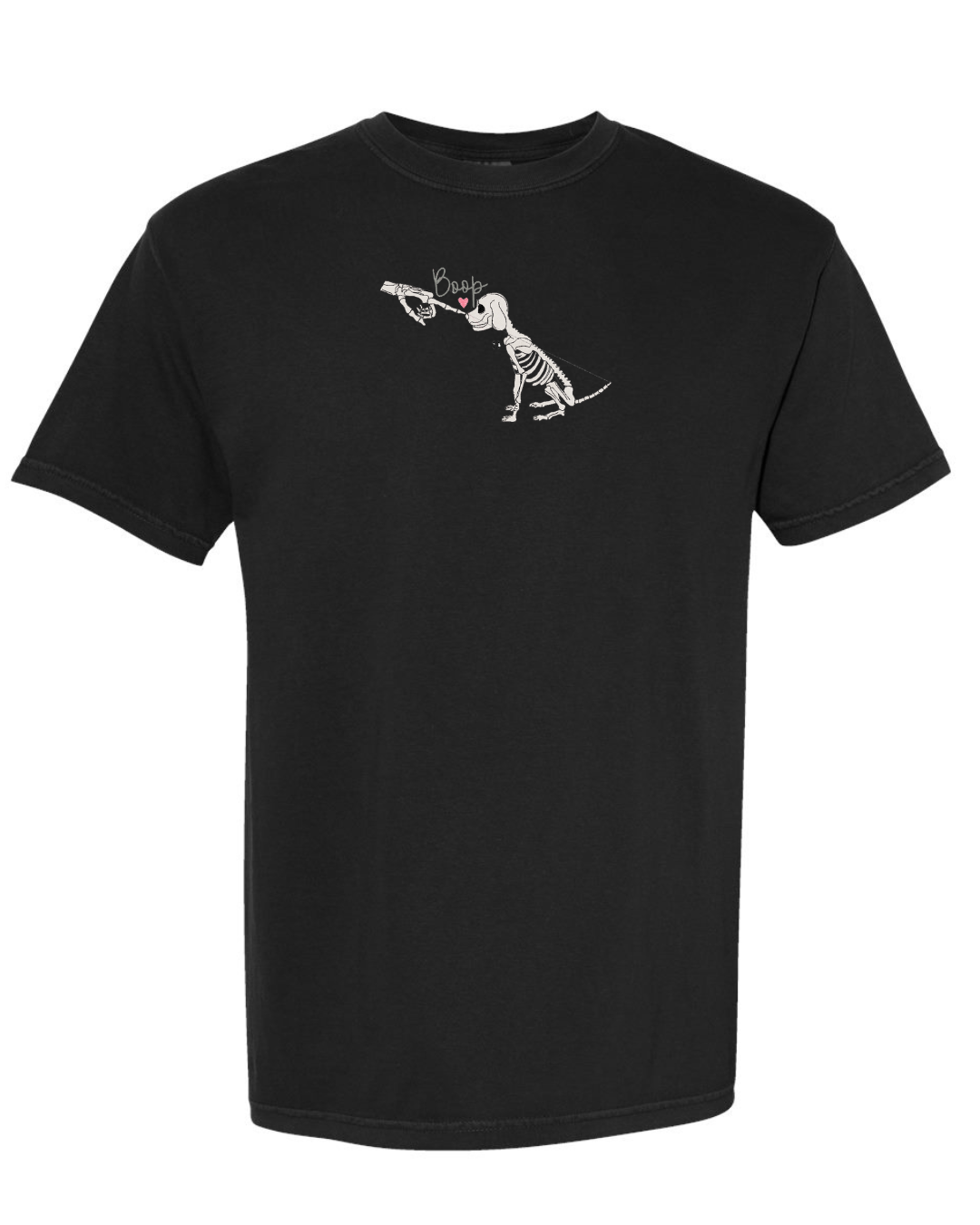 BOOP Skeleton Embroidered GLOW IN THE DARK (Short Sleeve T)