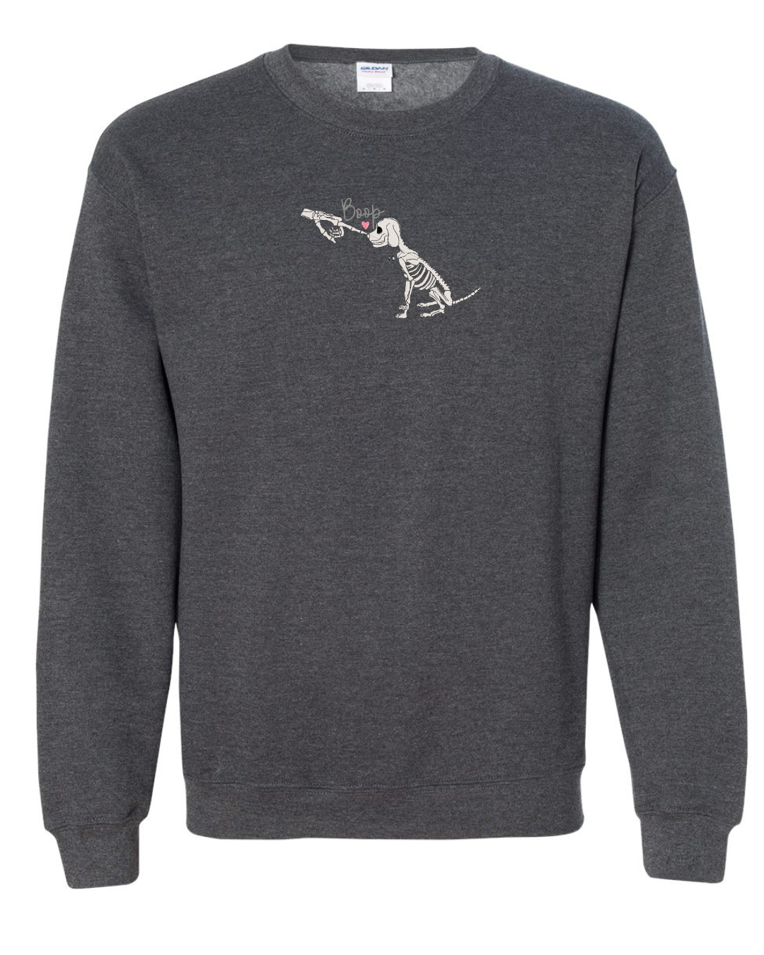 BOOP GLOW IN THE DARK Skeleton embroidered (Crewneck)