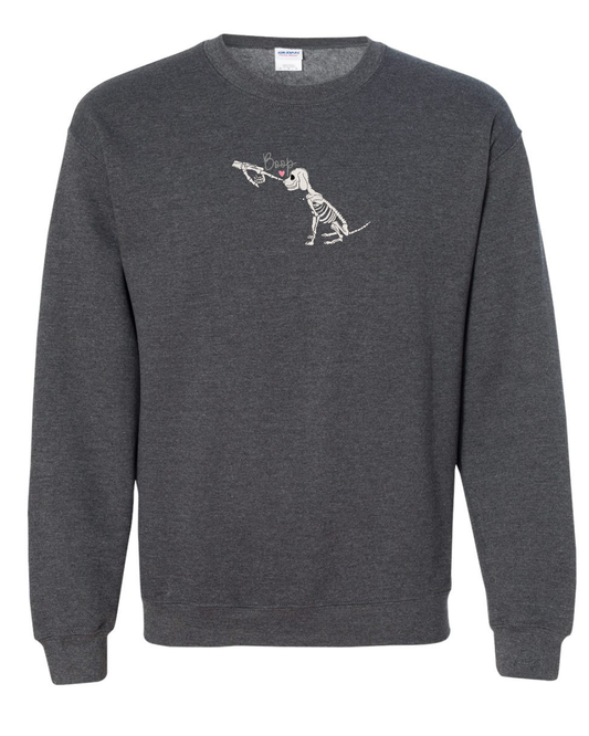 BOOP GLOW IN THE DARK Skeleton embroidered (Crewneck)