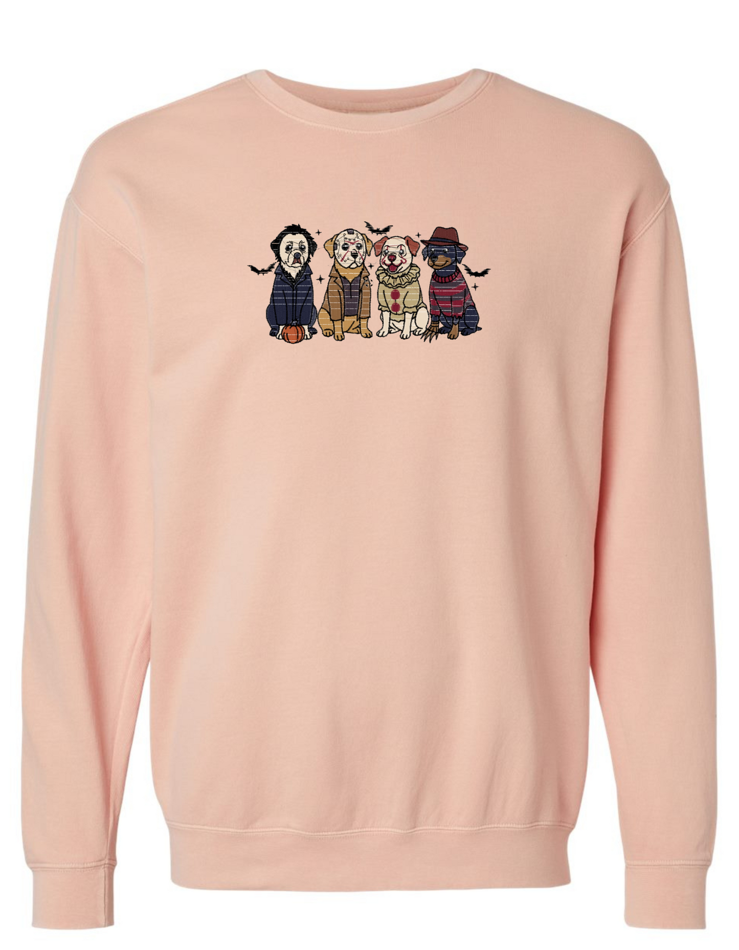 SPOOKY MASK DOGS Embroidered (Sweatshirt)