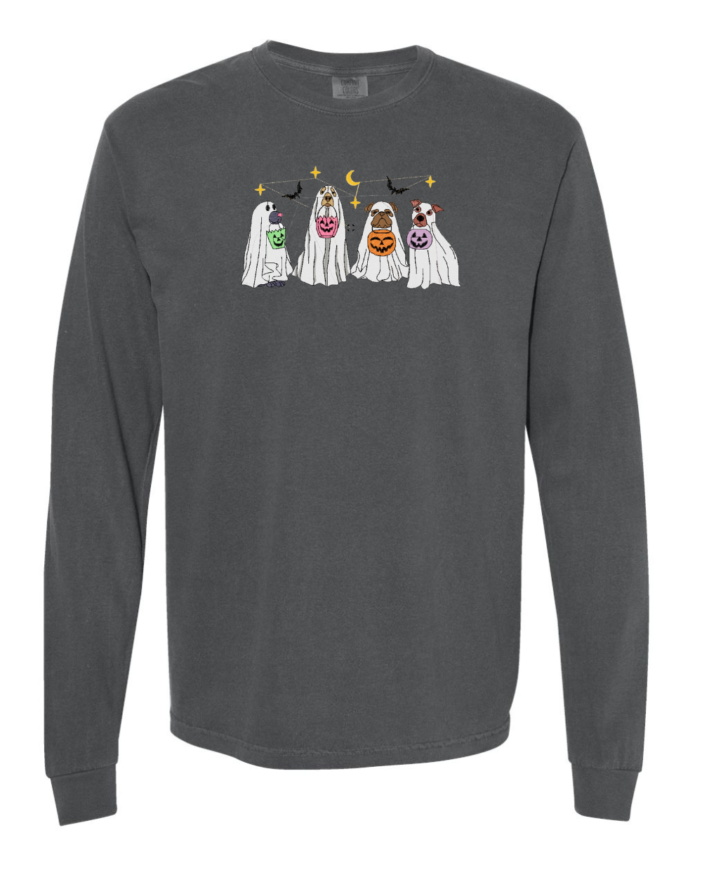 GLOW IN THE DARK- 4 Ghost Dogs LONG SLEEVE (Multi Color Ghost)