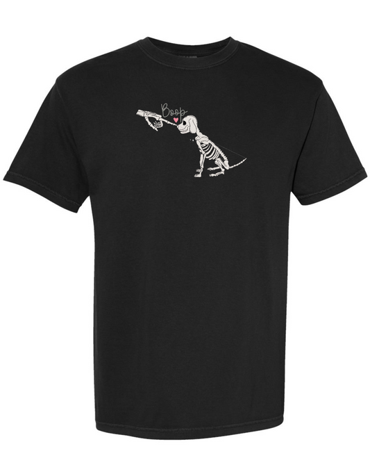 BOOP GLOW IN THE DARK Skeleton Embroidered (SHORT SLEEVE)