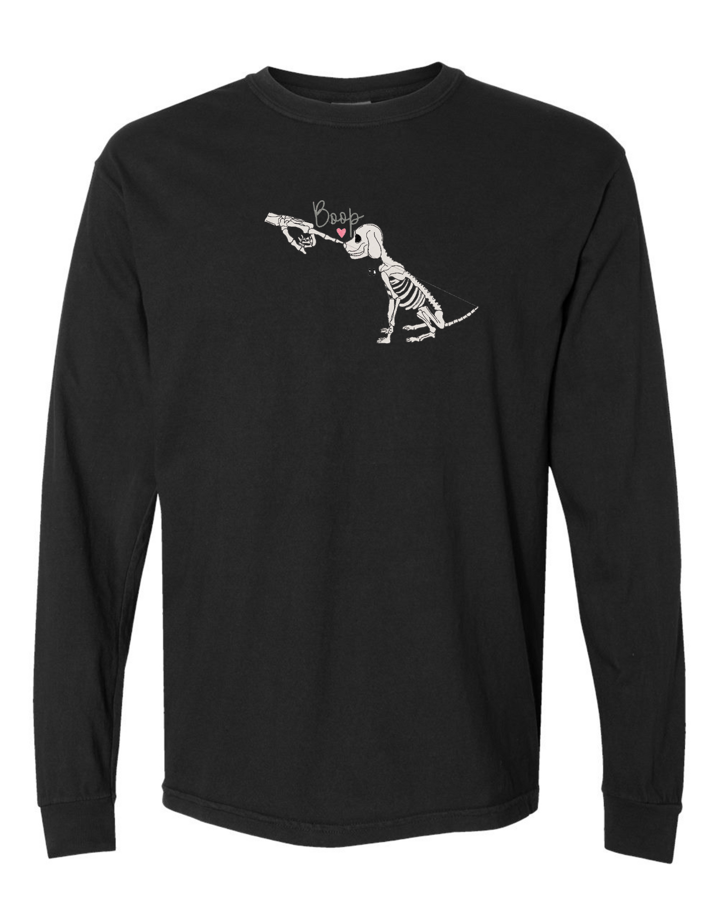 BOOP GLOW IN THE DARK Skeleton embroidered (LONG SLEEVE)