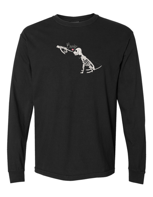 BOOP GLOW IN THE DARK Skeleton embroidered (LONG SLEEVE)