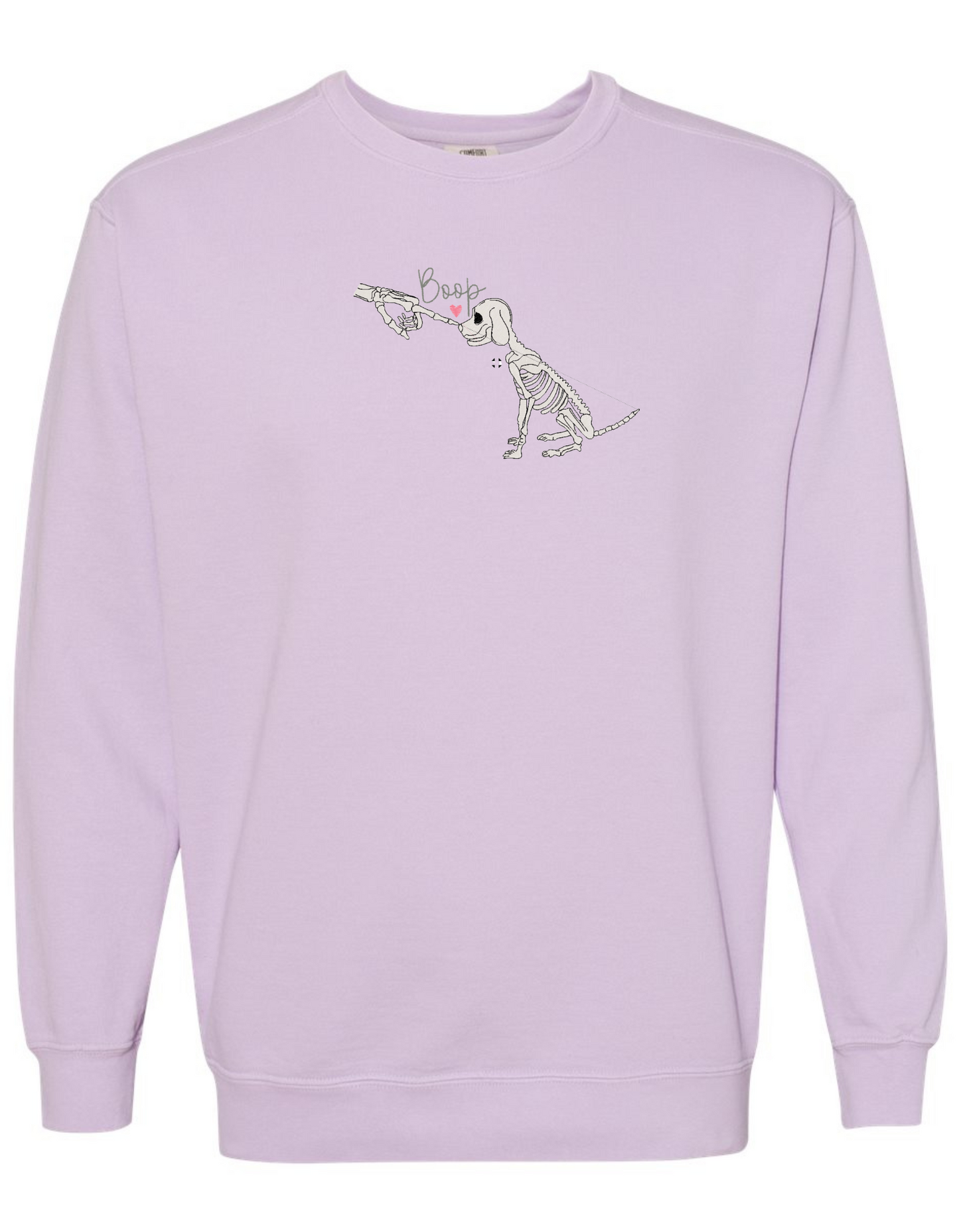 BOOP GLOW IN THE DARK Skeleton embroidered (SWEATSHIRT)