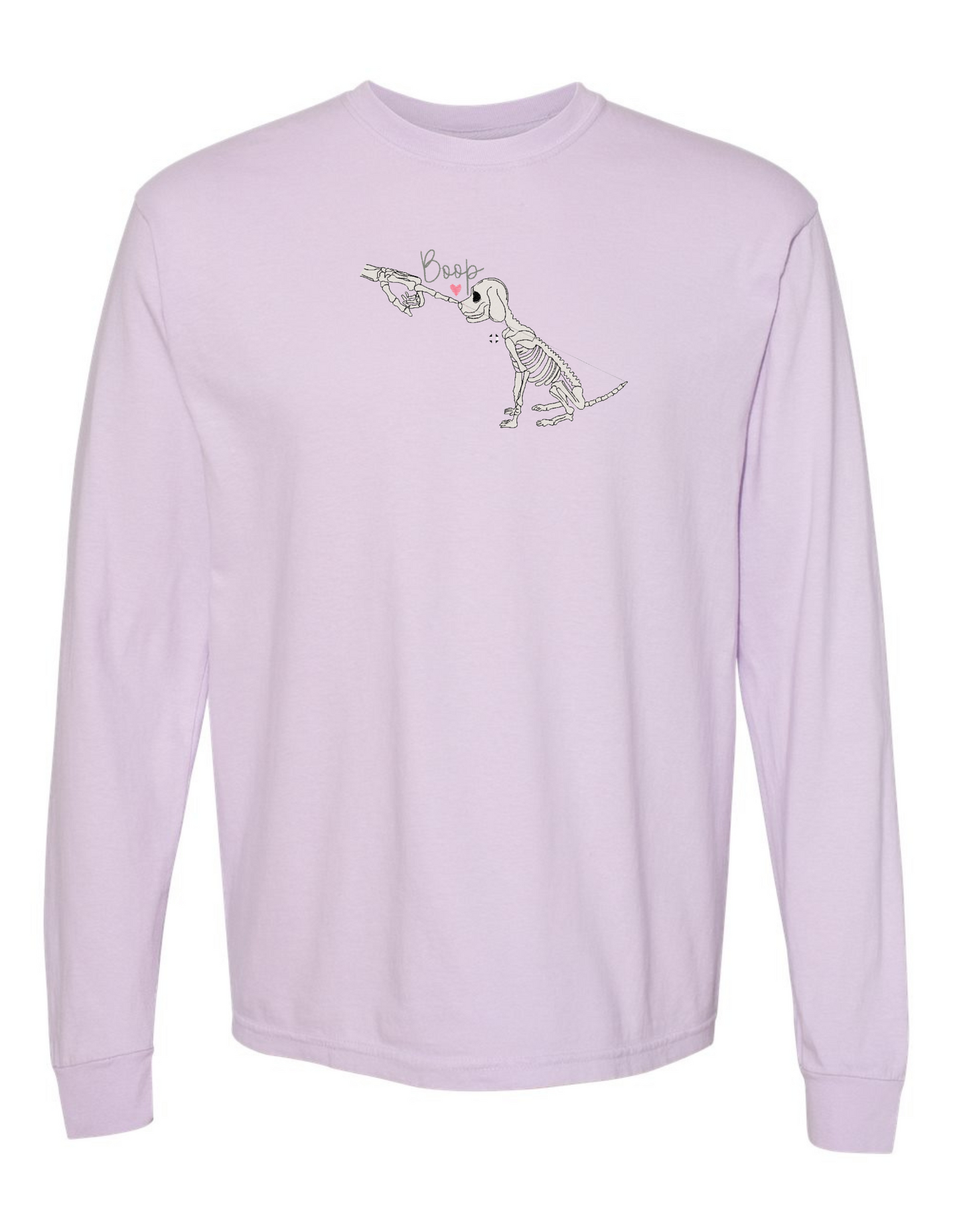 BOOP GLOW IN THE DARK Skeleton embroidered (LONG SLEEVE)