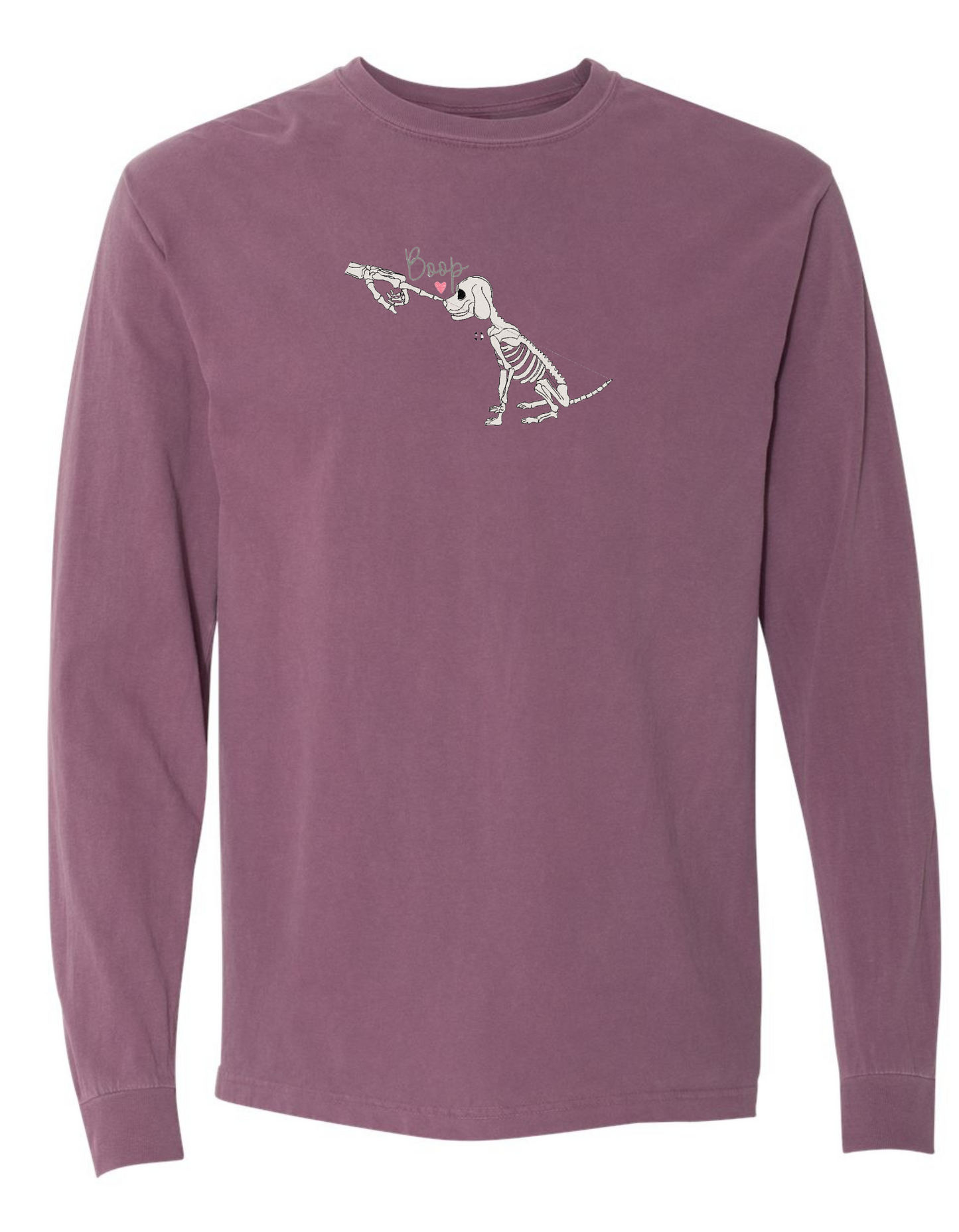 BOOP GLOW IN THE DARK Skeleton embroidered (LONG SLEEVE)
