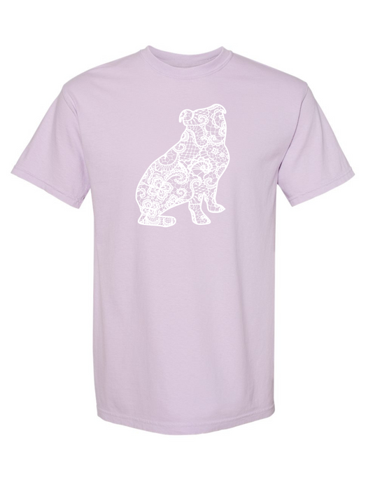 Lace (Sitting) Bulldog T-Shirt