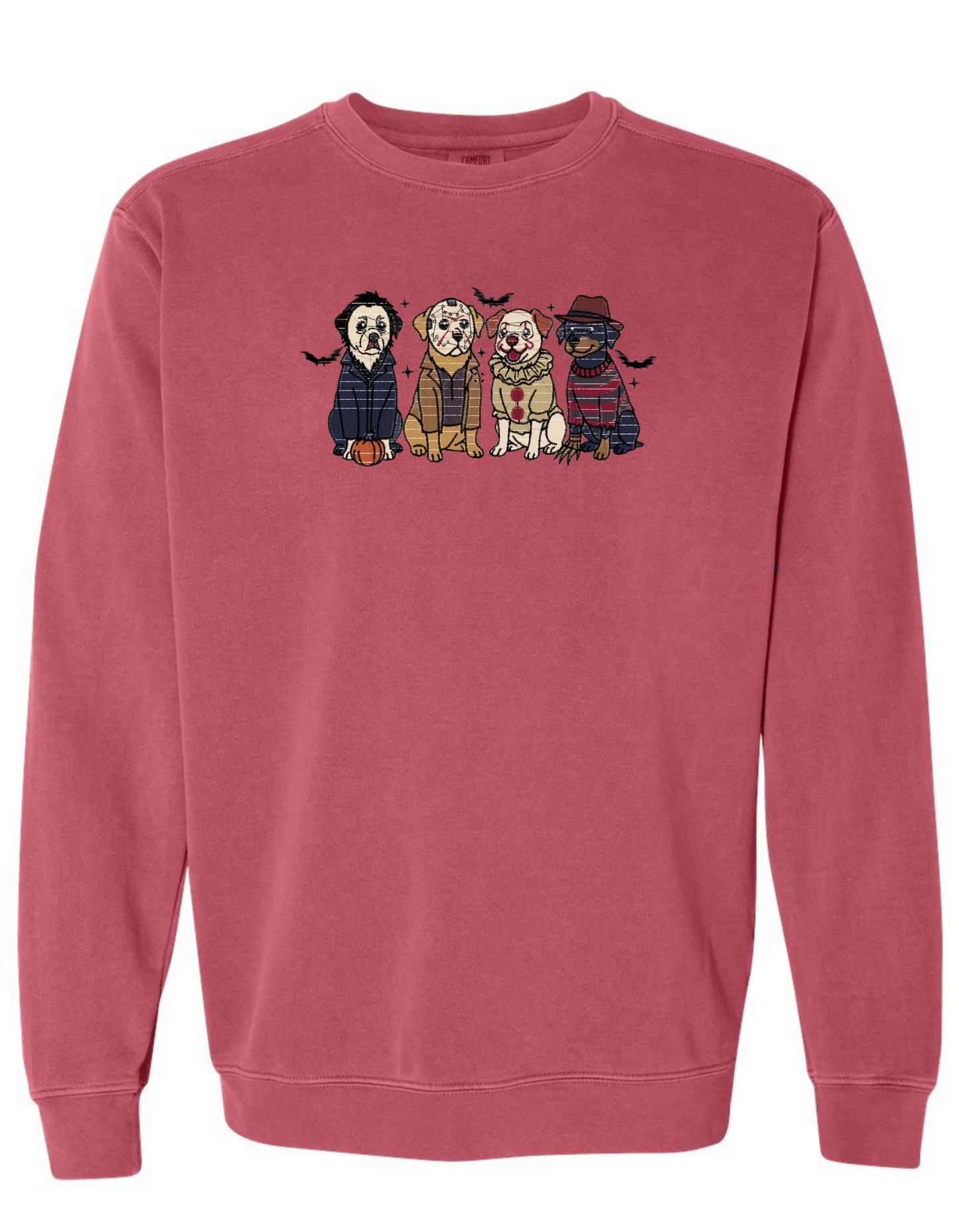 SPOOKY MASK DOGS Embroidered (Sweatshirt)