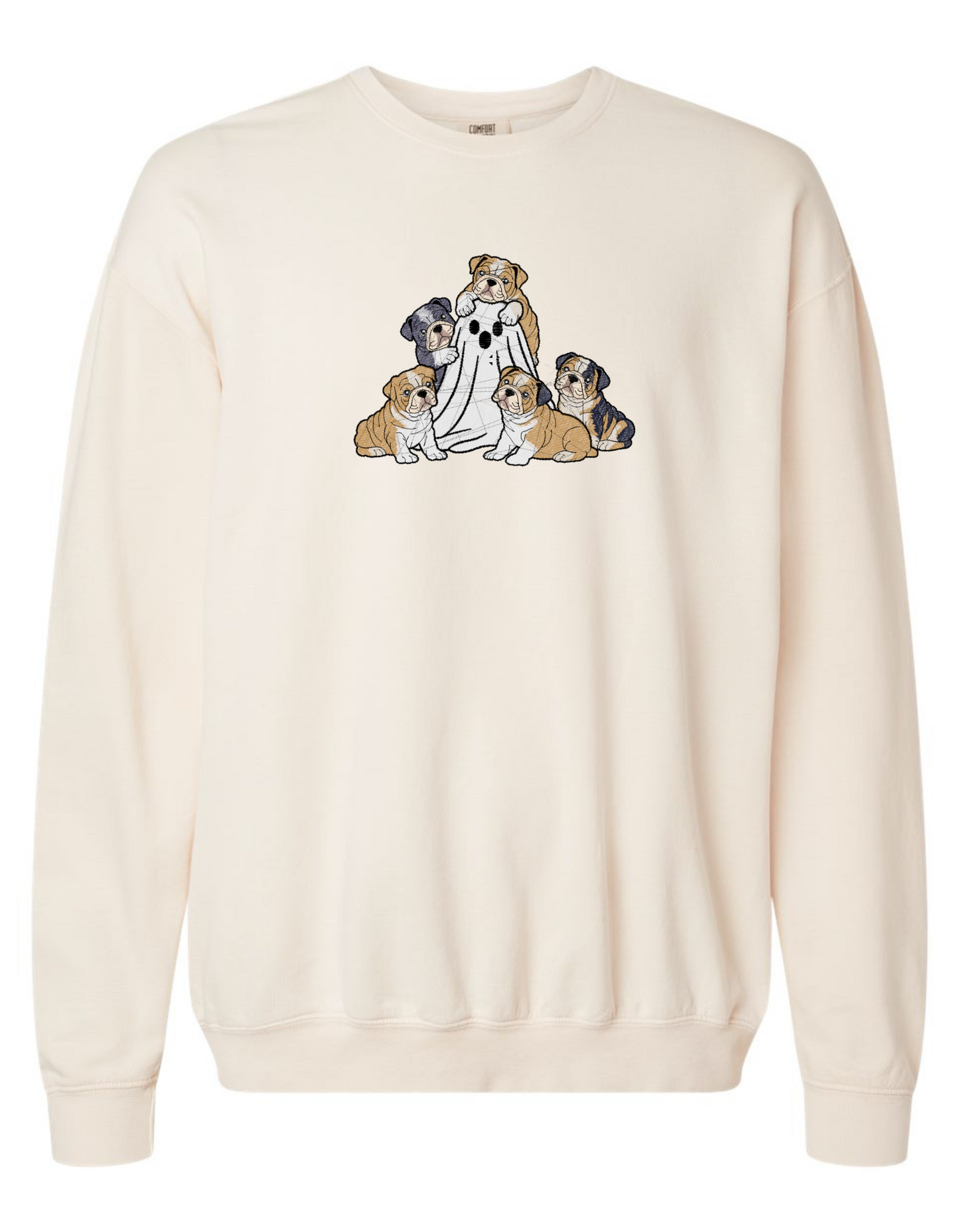 BULLDOG PUPPIES w/ghost Embroidered (SWEATSHIRT)