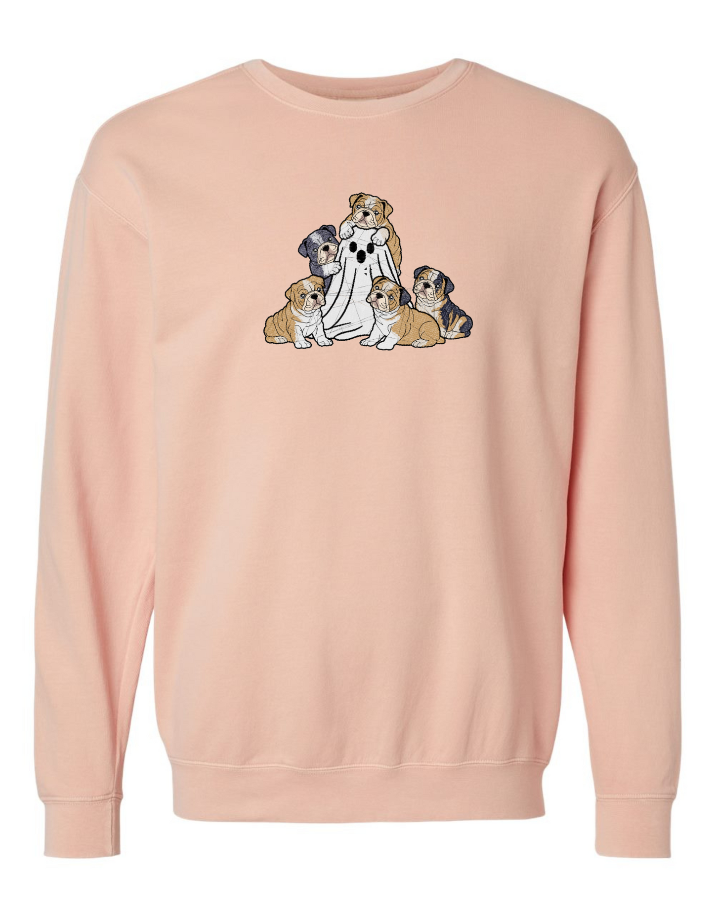 BULLDOG PUPPIES w/ghost Embroidered (SWEATSHIRT)
