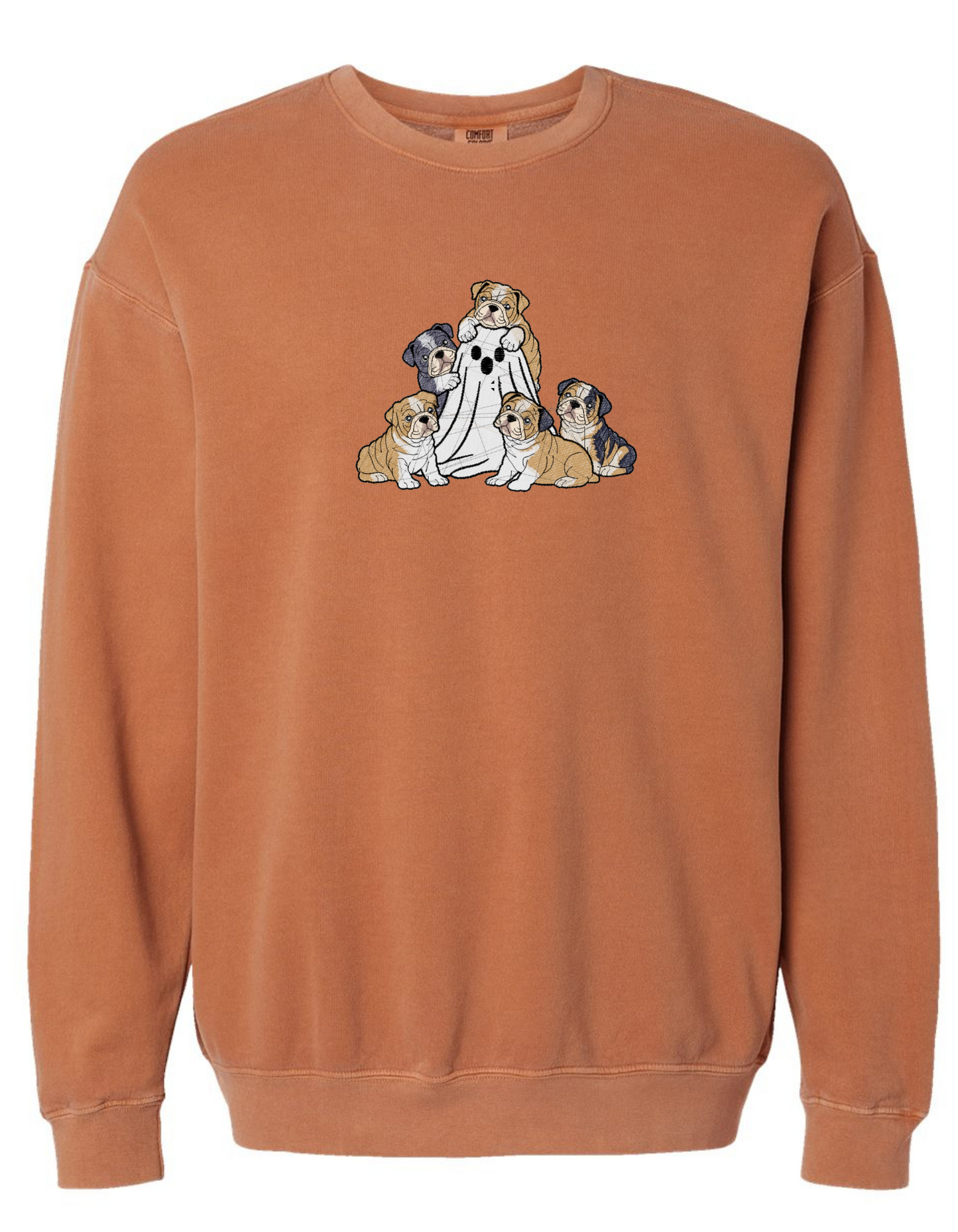 BULLDOG PUPPIES w/ghost Embroidered (SWEATSHIRT)