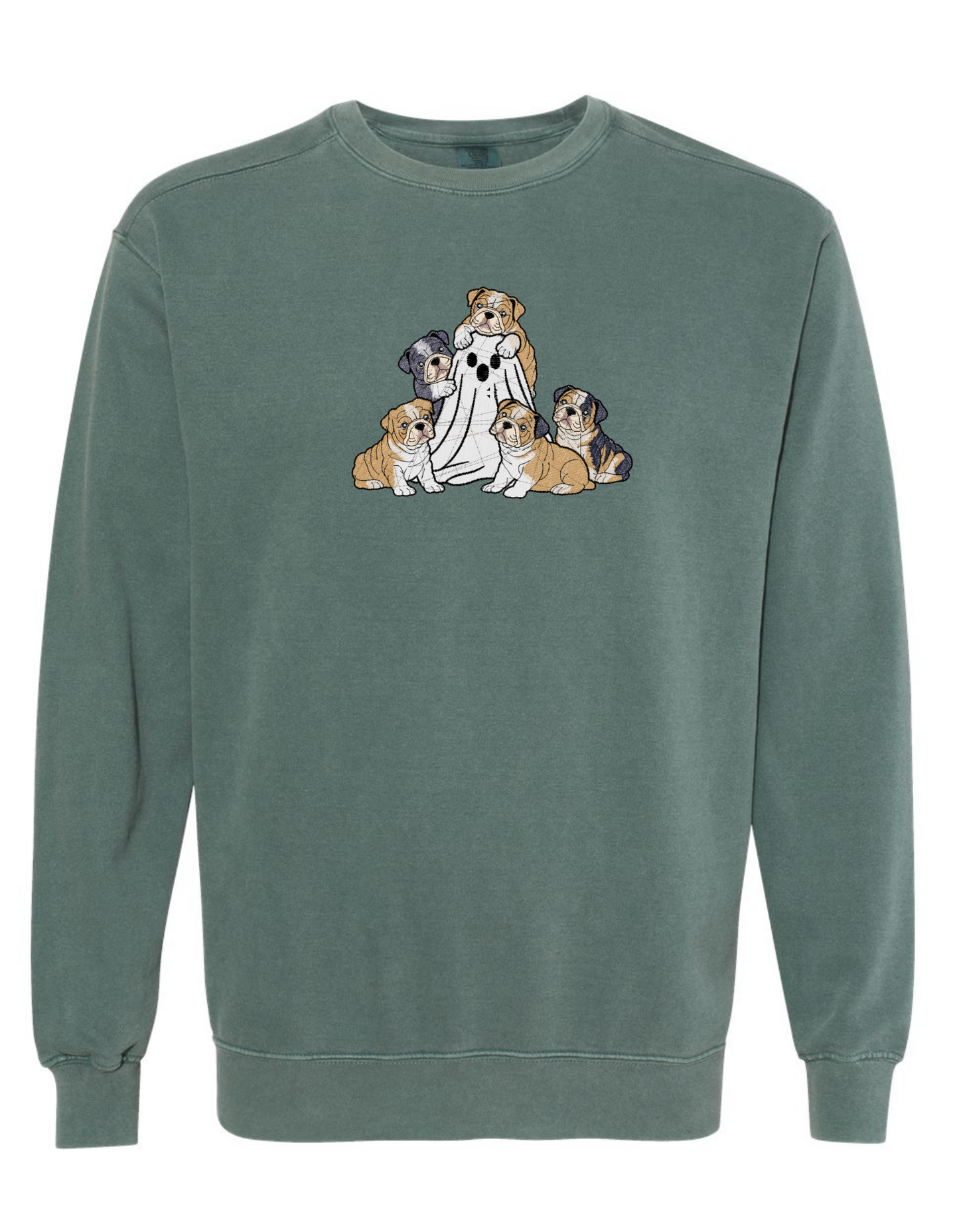 BULLDOG PUPPIES w/ghost Embroidered (SWEATSHIRT)