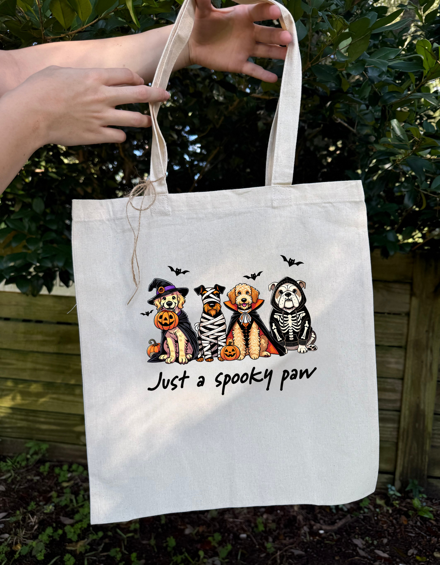 A Spooky Paw - Tote Bag