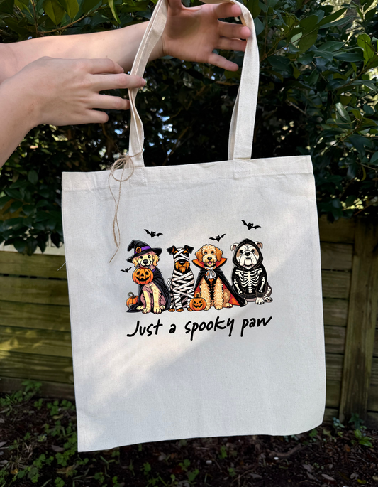 A Spooky Paw - Tote Bag