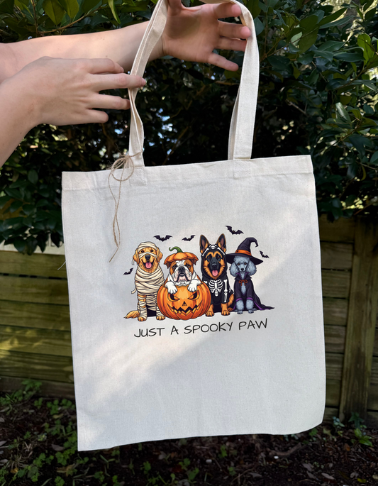 Just A Spooky Paw - Tote Bag