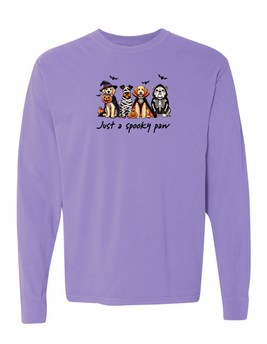 A SPOOKY PAW T-SHIRT LONG SLEEVE