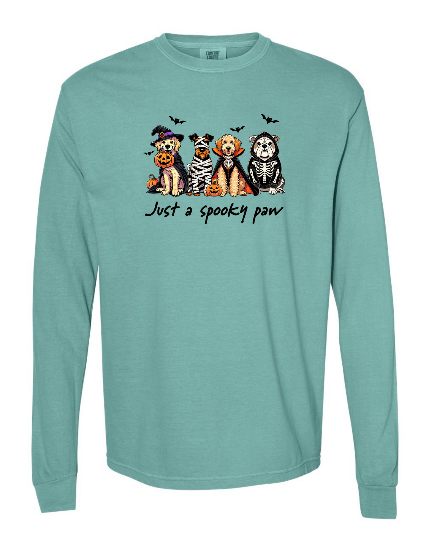 A SPOOKY PAW T-SHIRT LONG SLEEVE