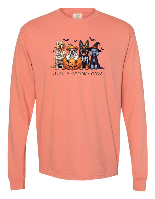 JUST A SPOOKY PAW T-SHIRT LONG SLEEVE